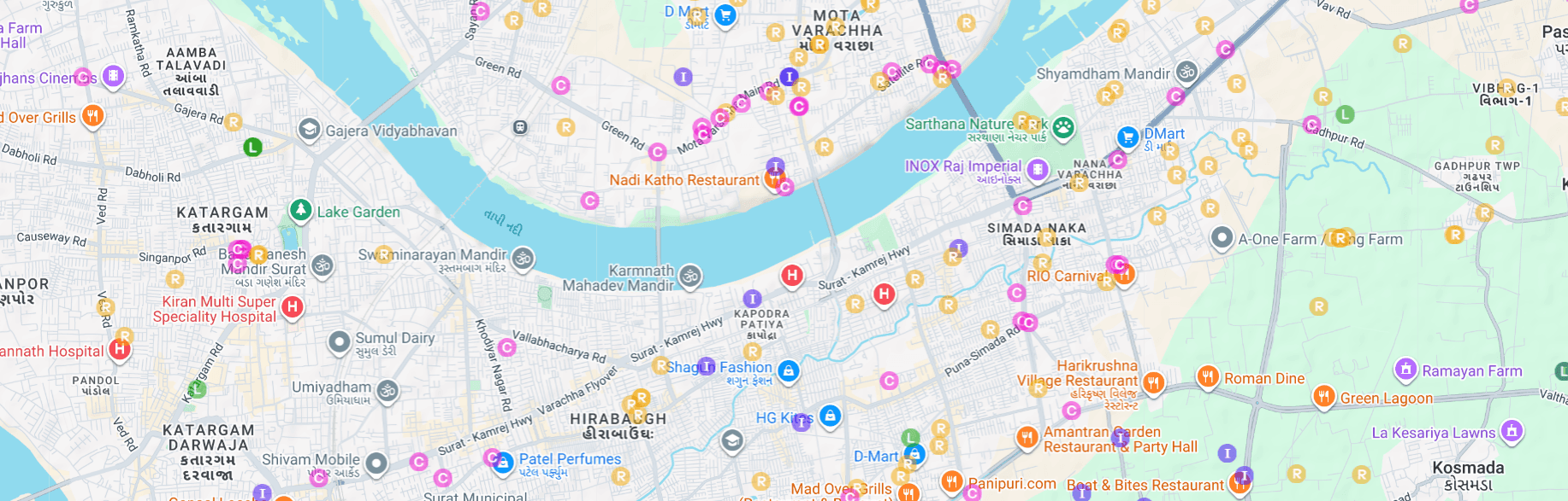 Explore on map